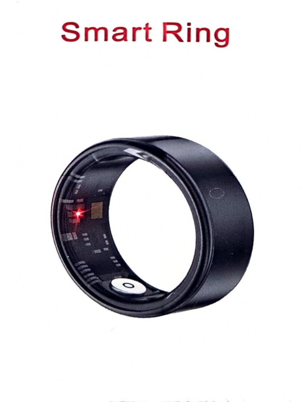 New Smart Ring - Black Smart Wearable Ring Size 7.5